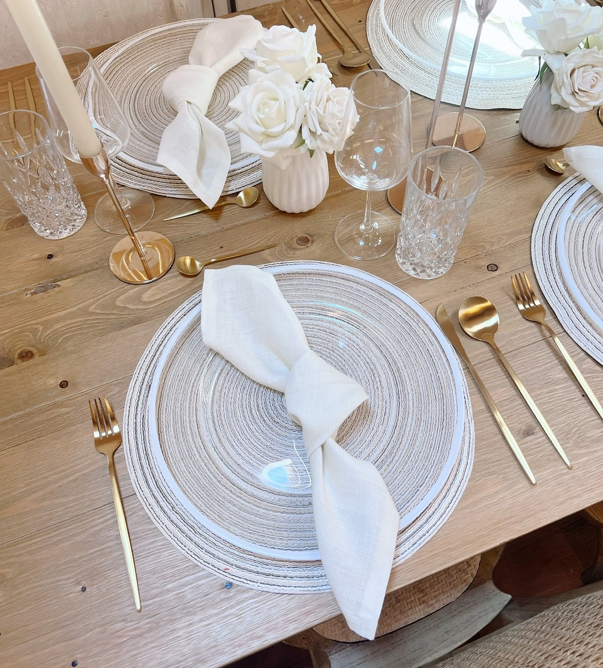 Besteck Gold Modern 4er Set